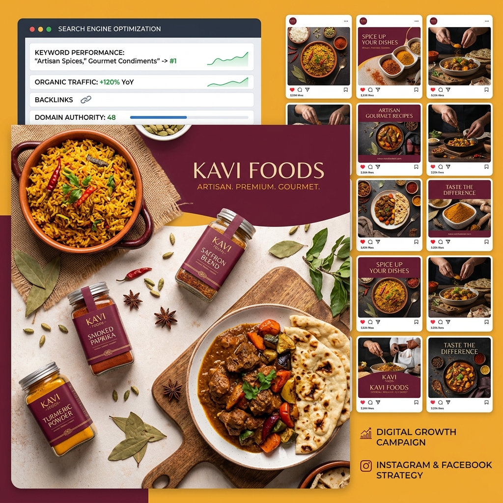 Kavi Foods — SEO Growth Campaign